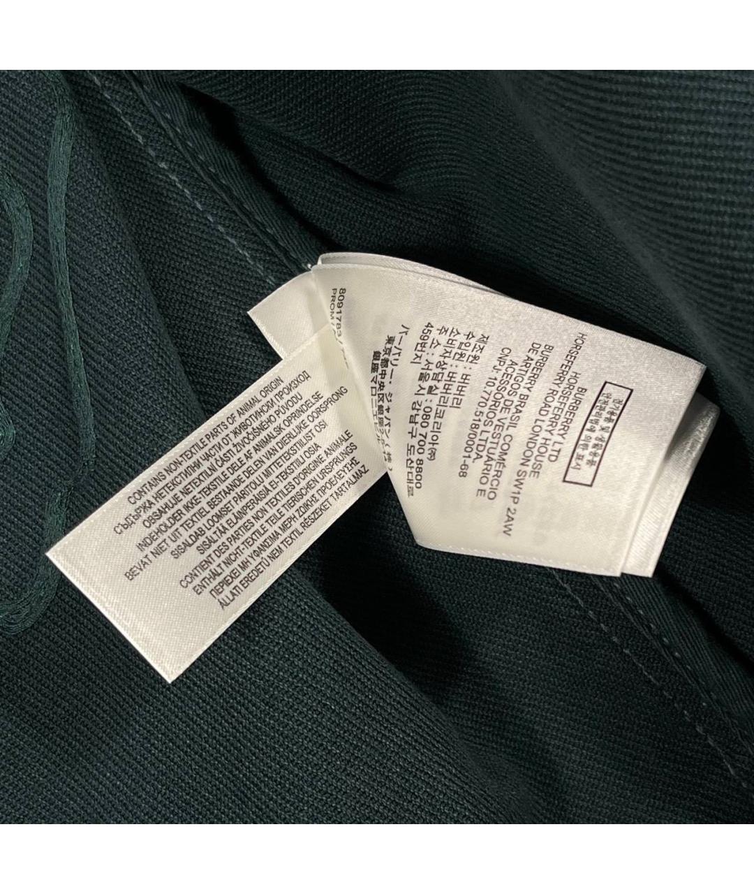 BURBERRY Зеленая деним куртка, фото 8