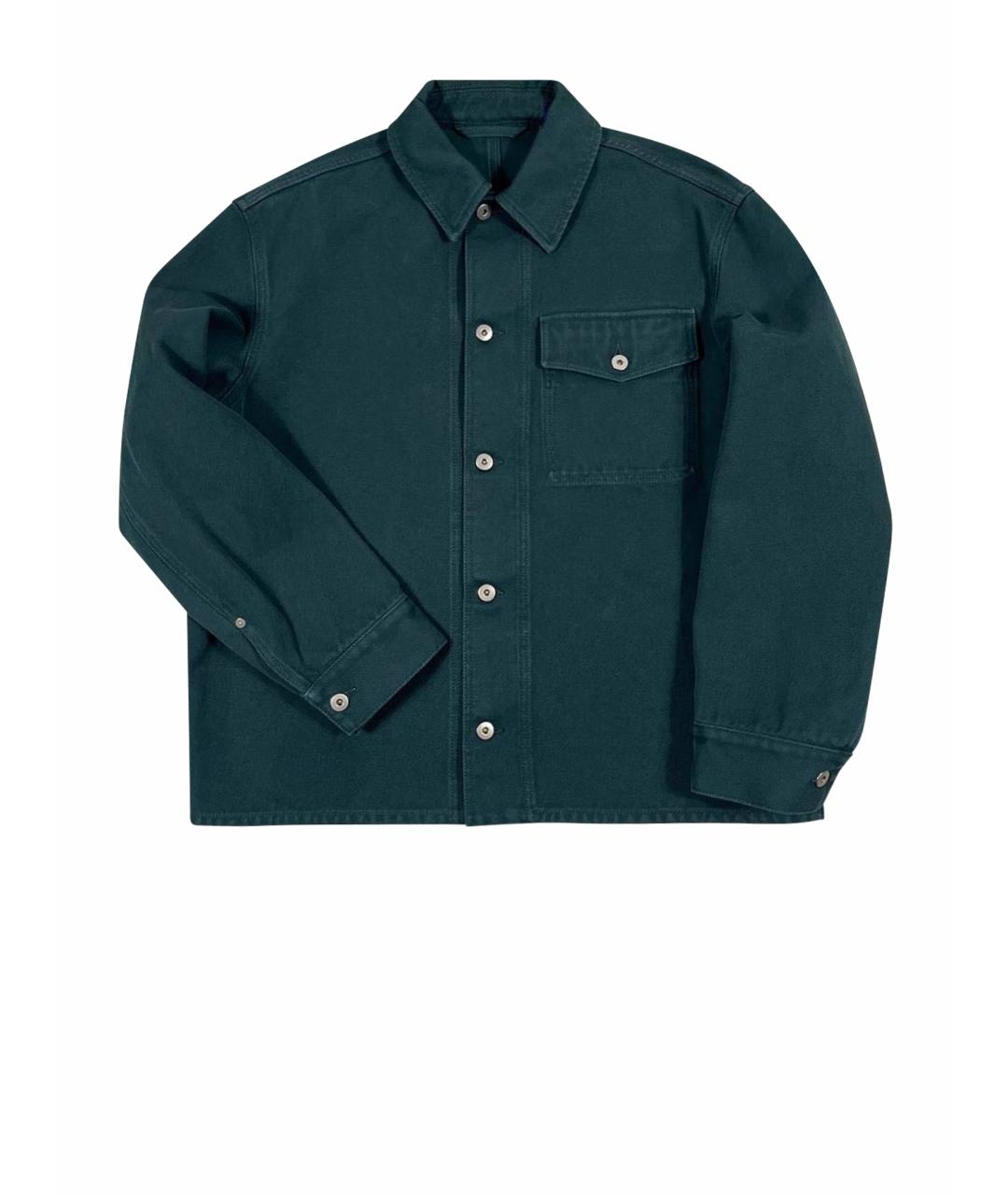 BURBERRY Зеленая деним куртка, фото 1