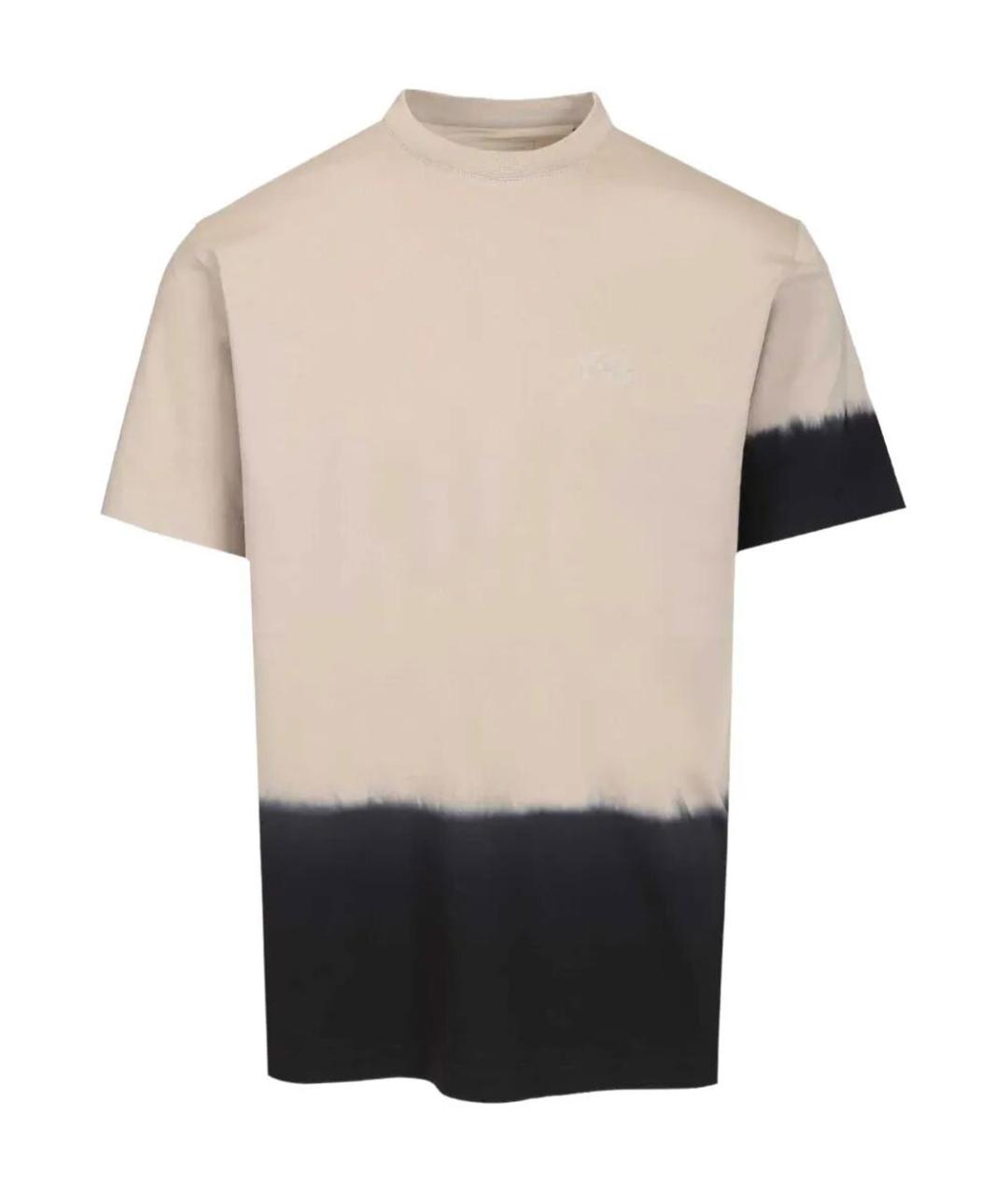 Y-3 Бежевая хлопковая футболка, фото 1