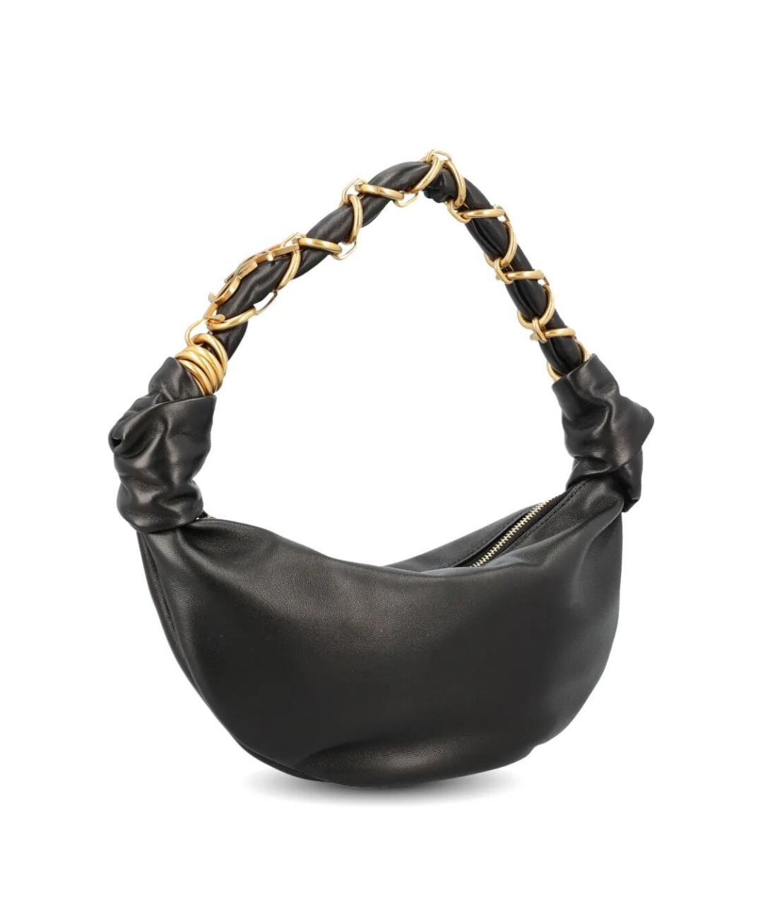 SAINT LAURENT Черная кожаная сумка через плечо, фото 4