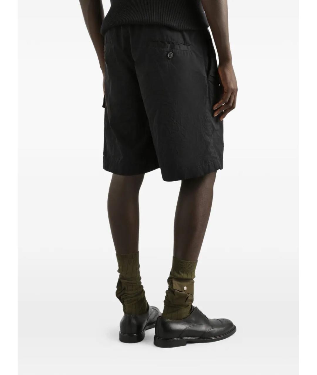 DOLCE&GABBANA Черные полиэстеровые шорты, фото 4