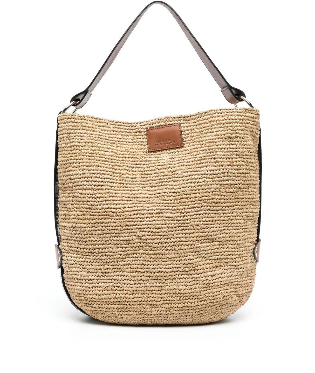 ISABEL MARANT Бежевая пелетеная сумка через плечо, фото 1