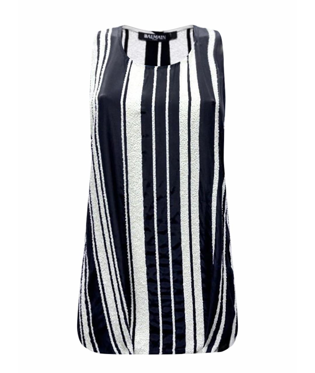 BALMAIN Белая шелковая майка, фото 1