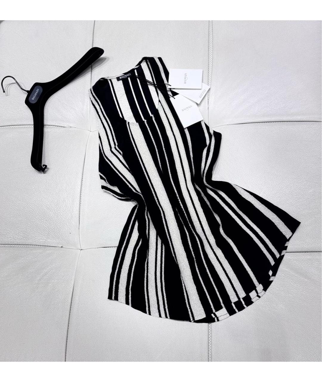 BALMAIN Белая шелковая майка, фото 6