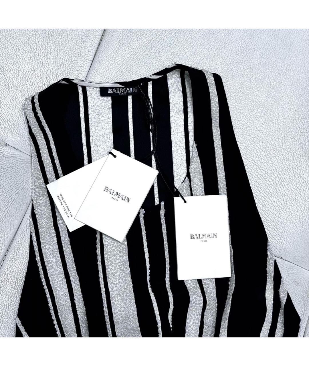 BALMAIN Белая шелковая майка, фото 3