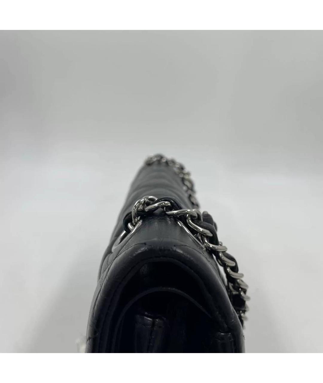 CHANEL Черная кожаная сумка через плечо, фото 7