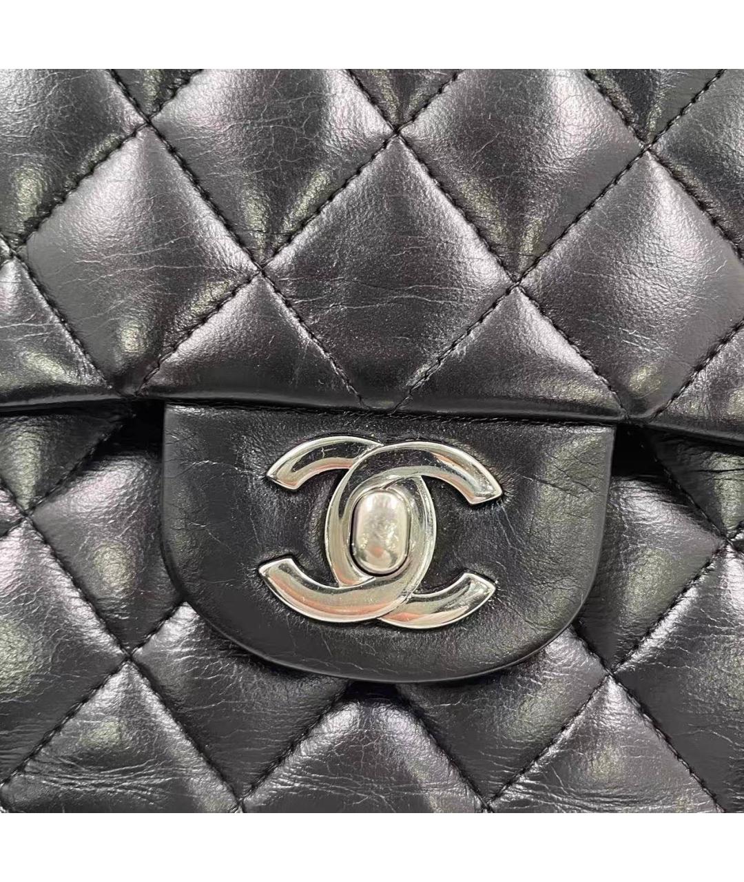 CHANEL Черная кожаная сумка через плечо, фото 2