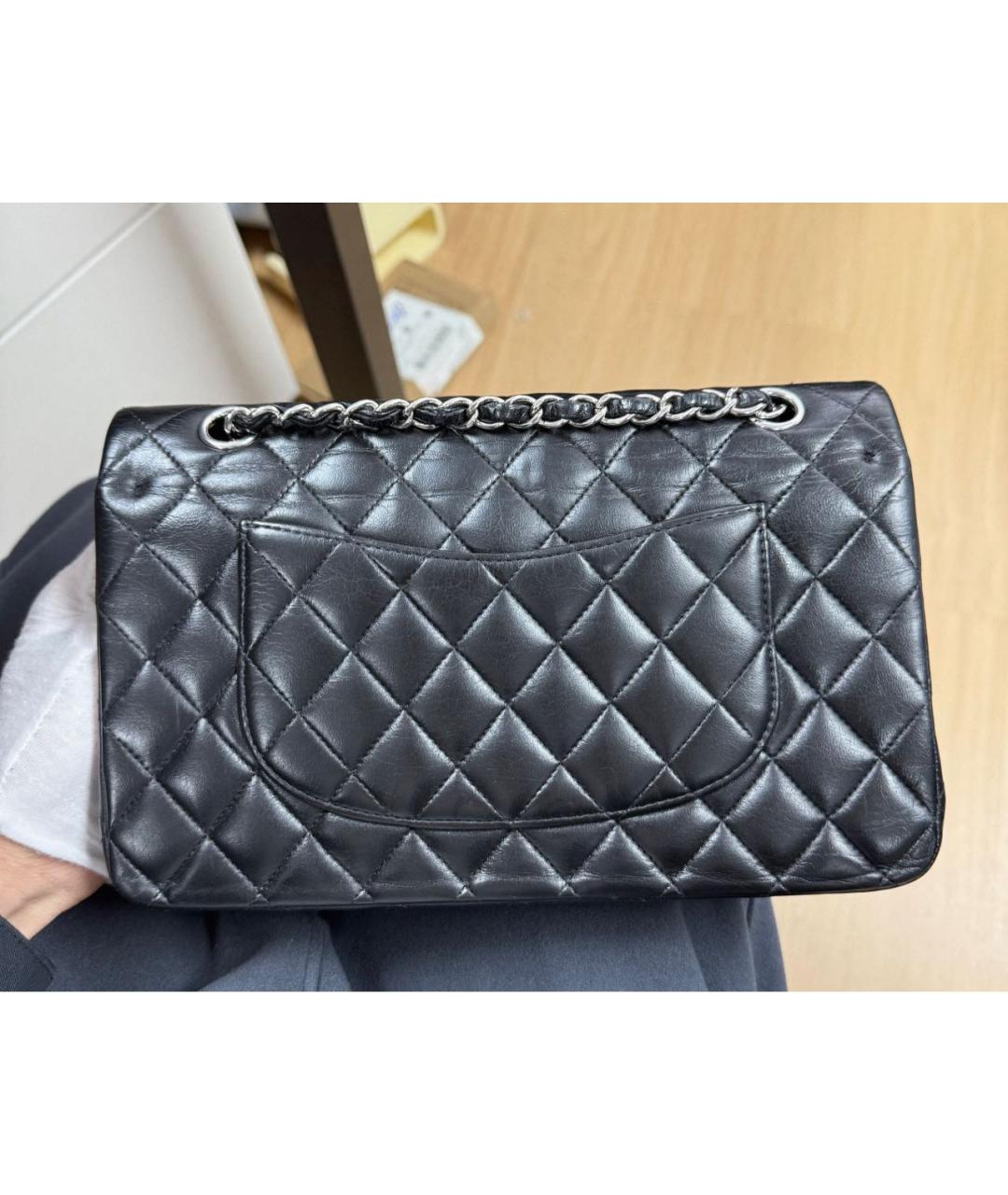 CHANEL Черная кожаная сумка через плечо, фото 4