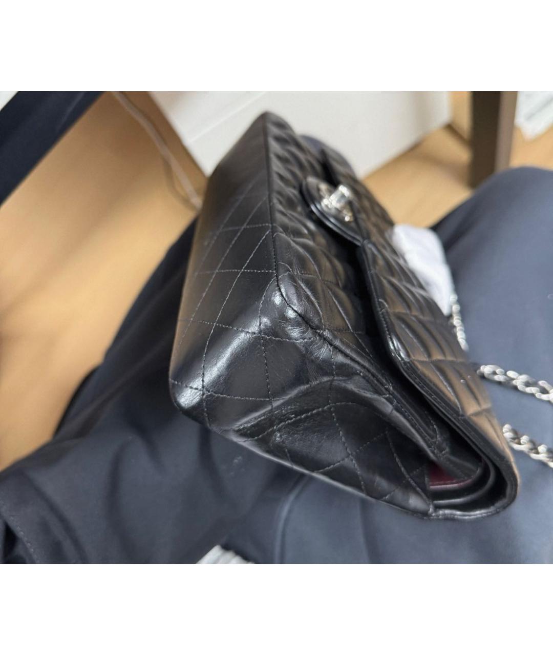 CHANEL Черная кожаная сумка через плечо, фото 3