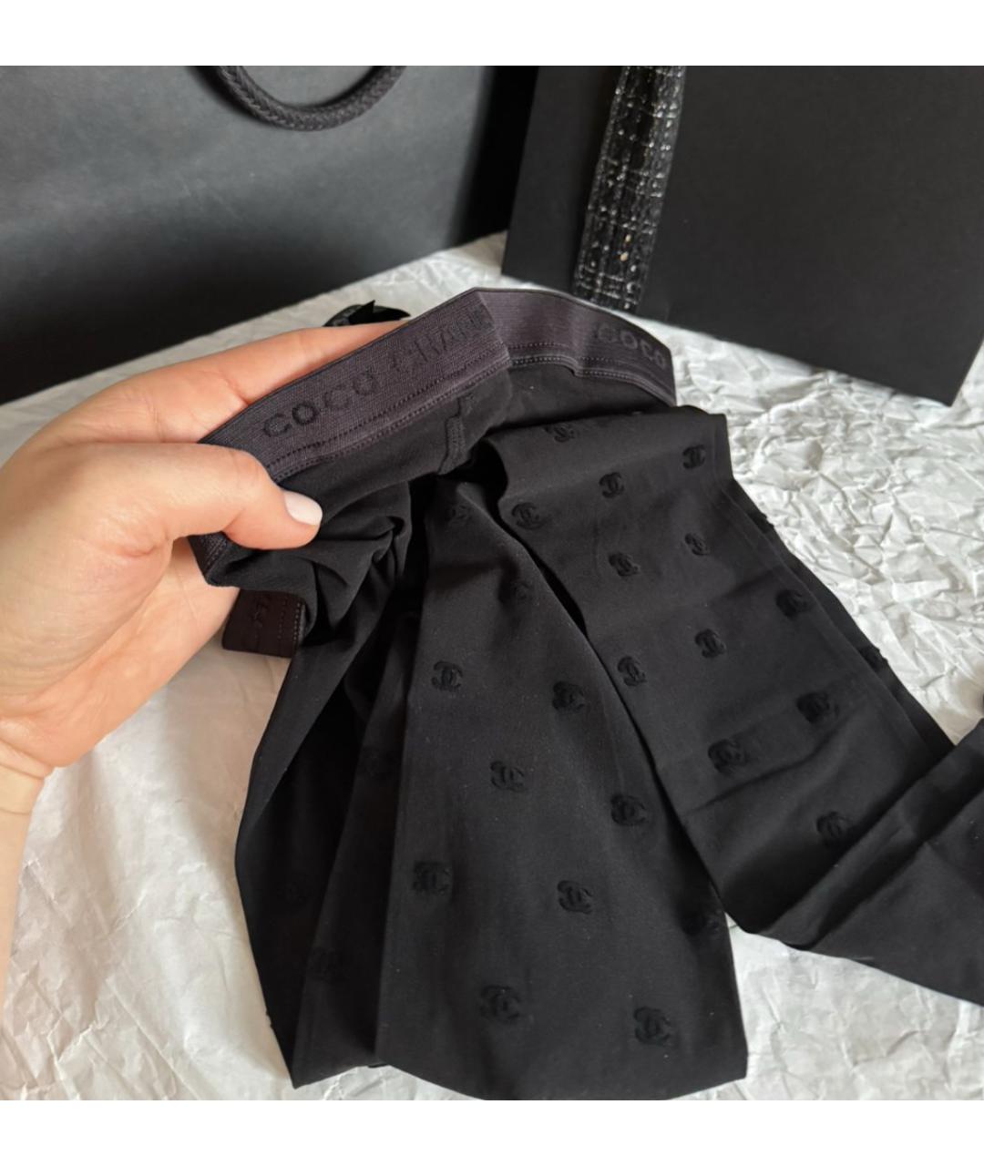 CHANEL Черные носки, чулки и колготы, фото 2