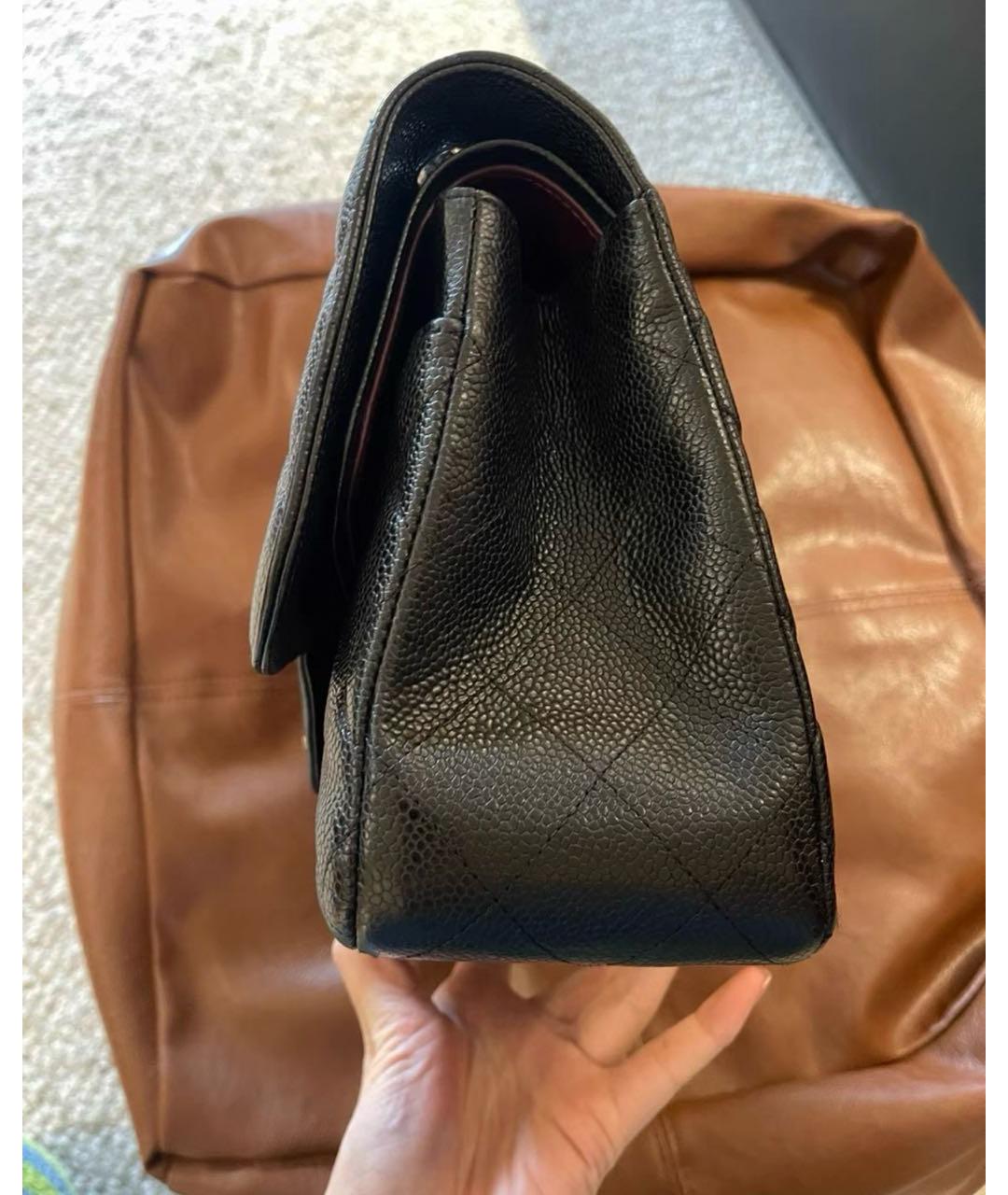 CHANEL Черная кожаная сумка через плечо, фото 5