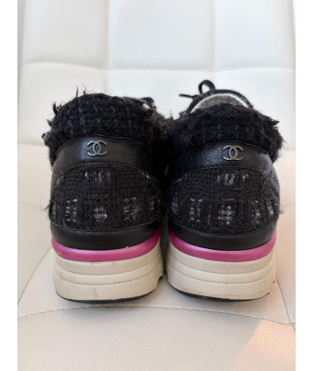 CHANEL Черные кроссовки, фото 5
