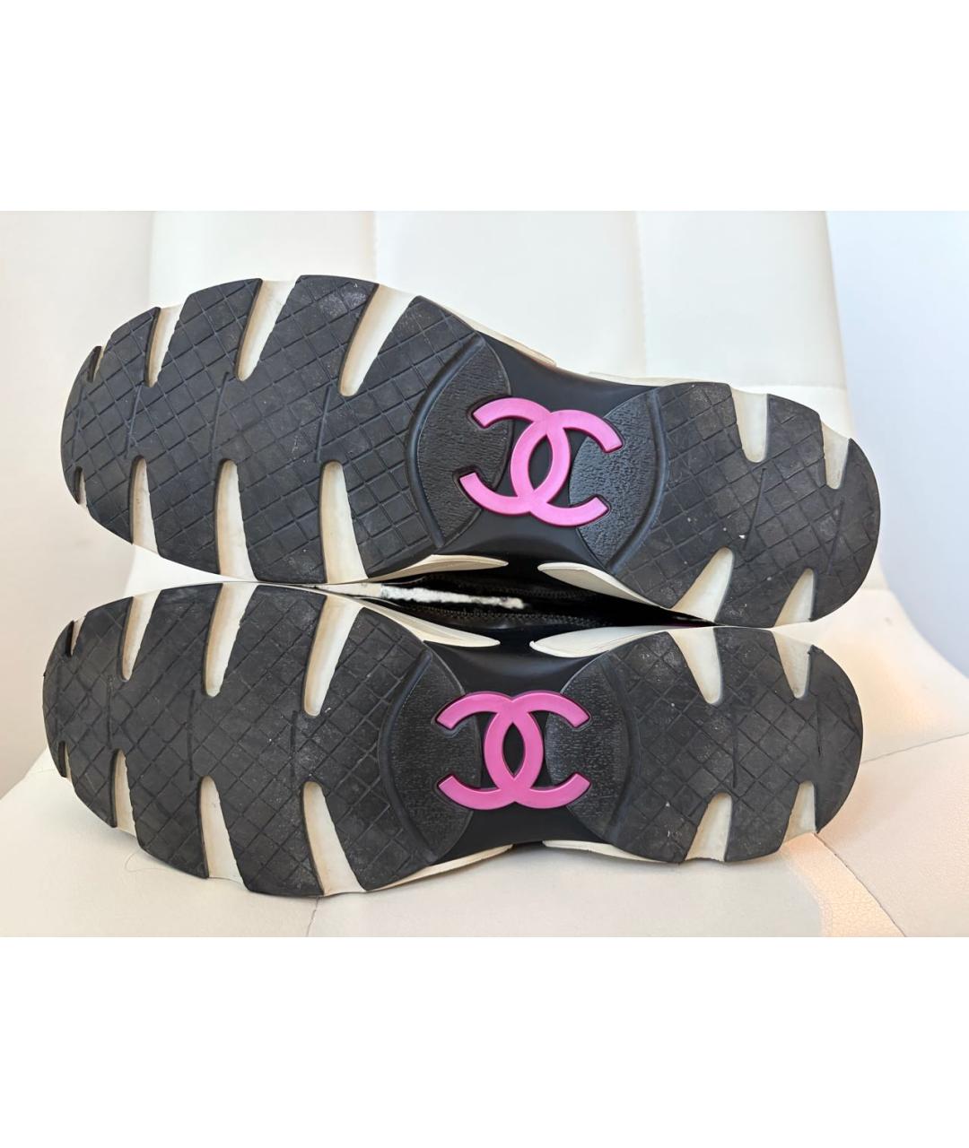 CHANEL Черные кроссовки, фото 8