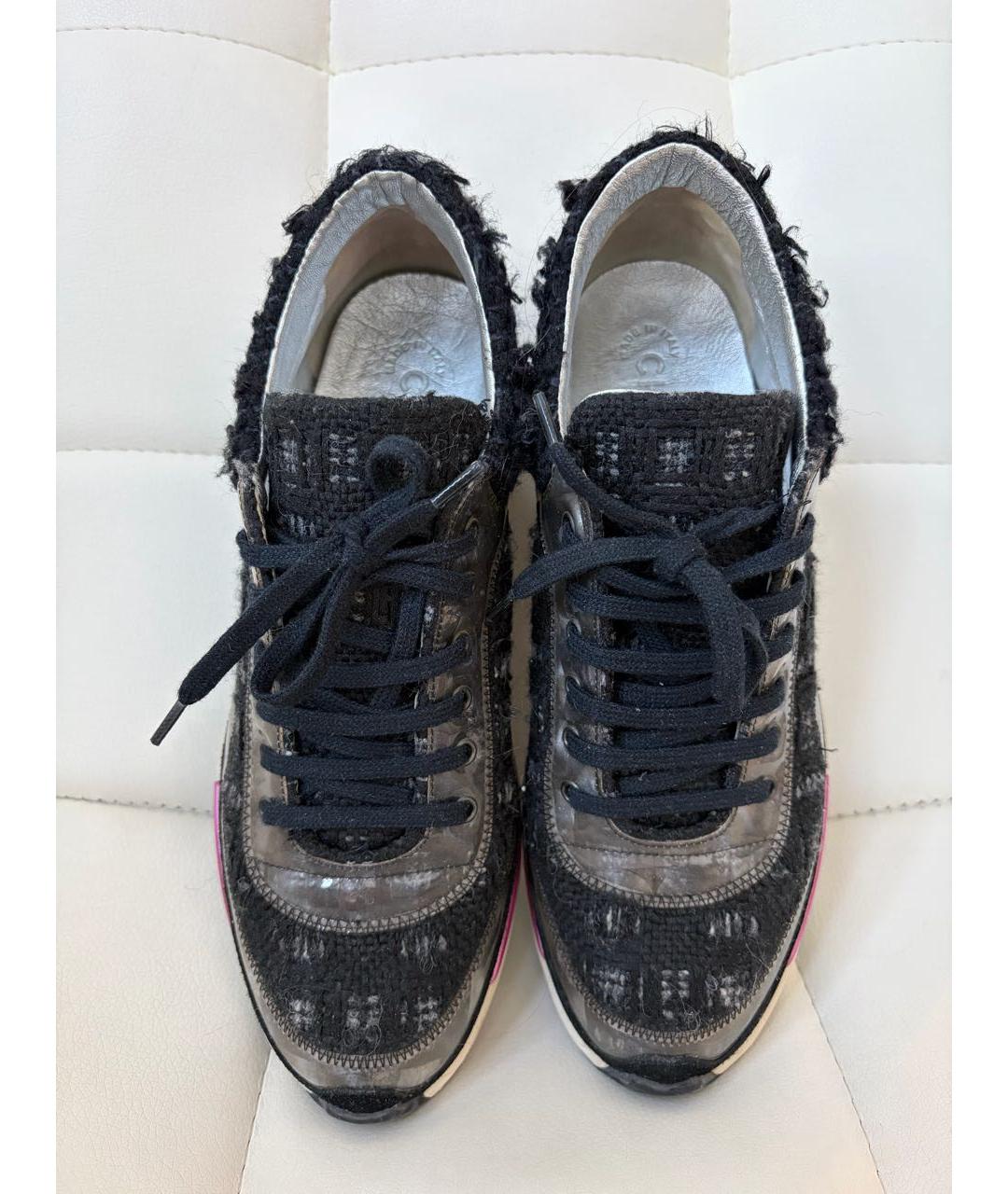 CHANEL Черные кроссовки, фото 2