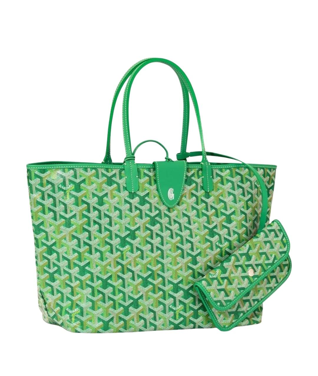 GOYARD Зеленая сумка тоут, фото 1