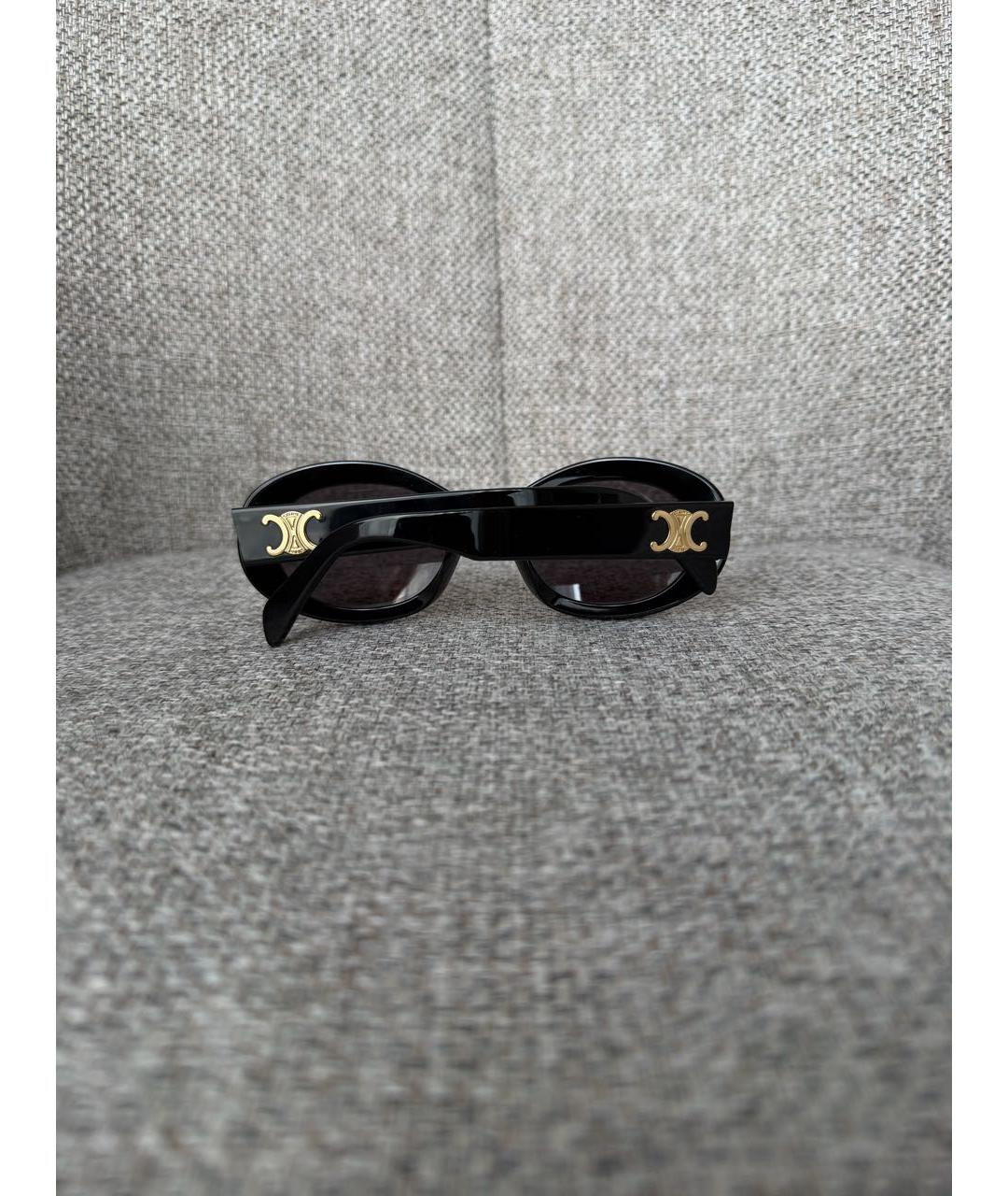CELINE Черные пластиковые солнцезащитные очки, фото 3