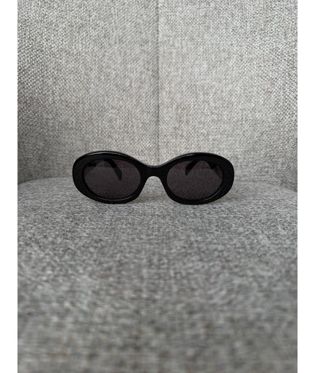 CELINE Черные пластиковые солнцезащитные очки, фото 5