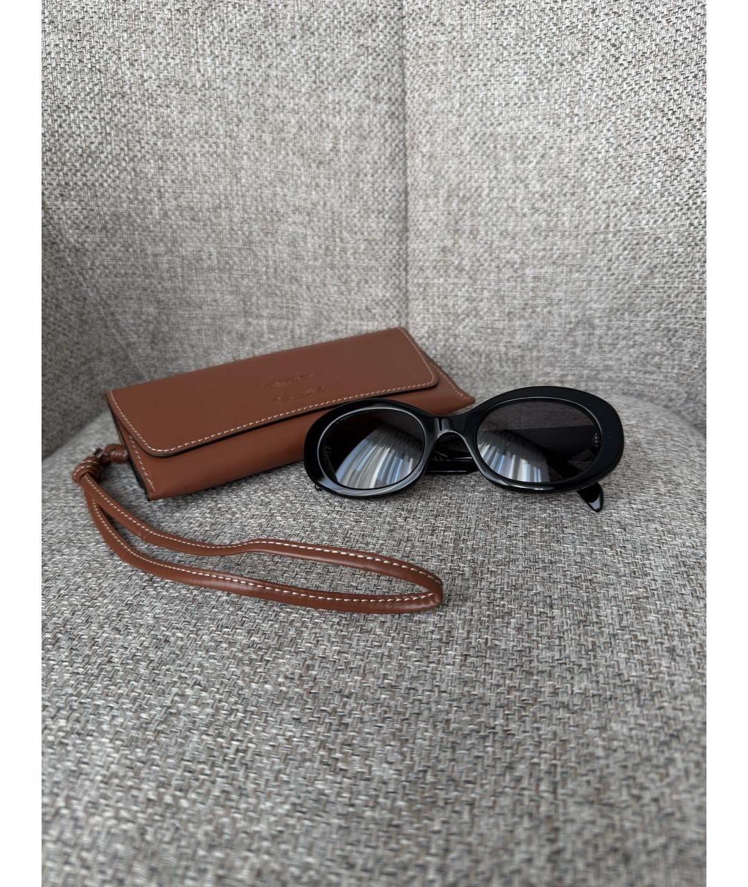 CELINE Черные пластиковые солнцезащитные очки, фото 4