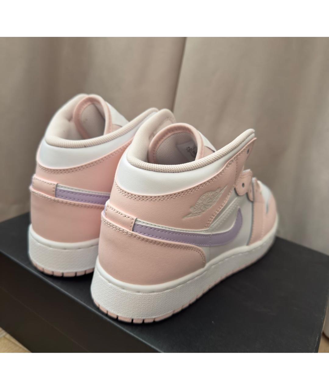 NIKE Розовые кожаные кроссовки, фото 2