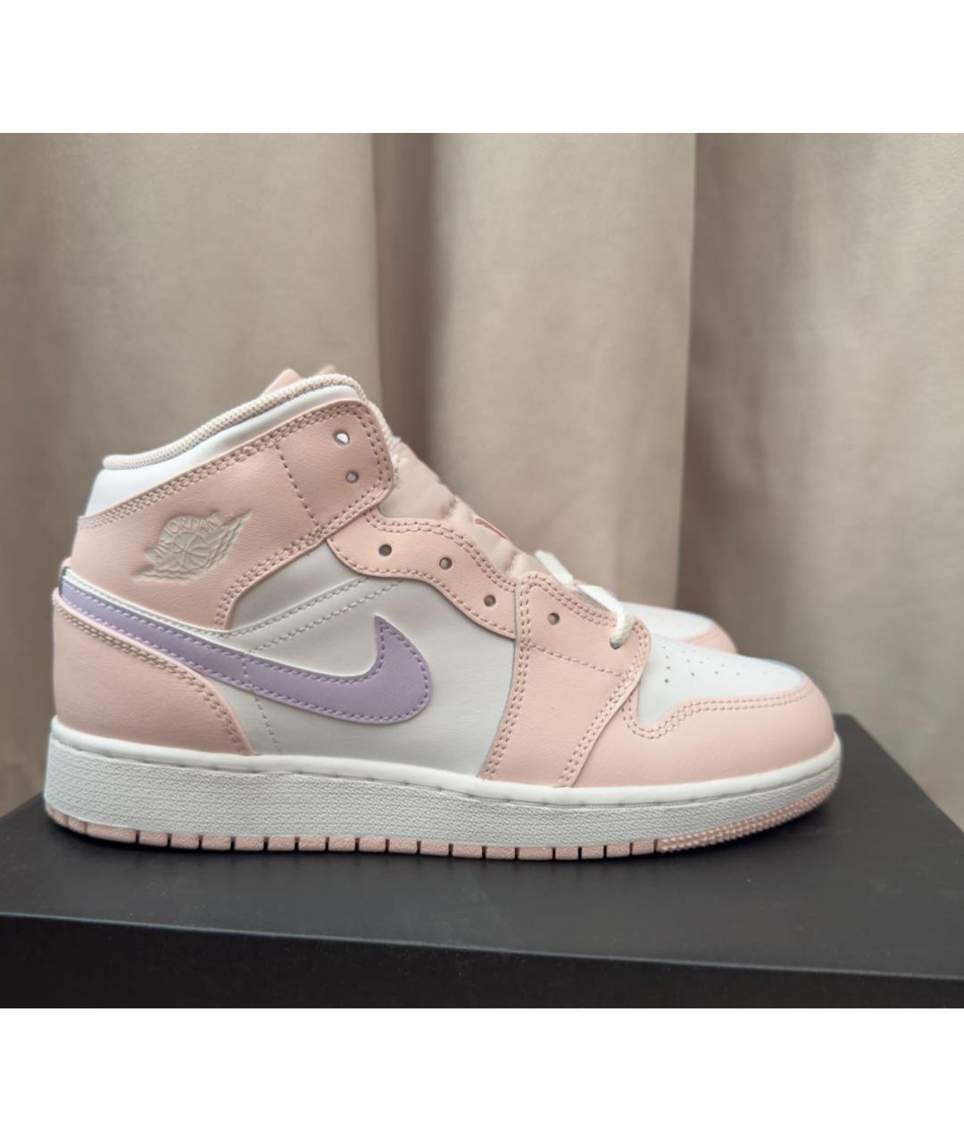 NIKE Розовые кожаные кроссовки, фото 4