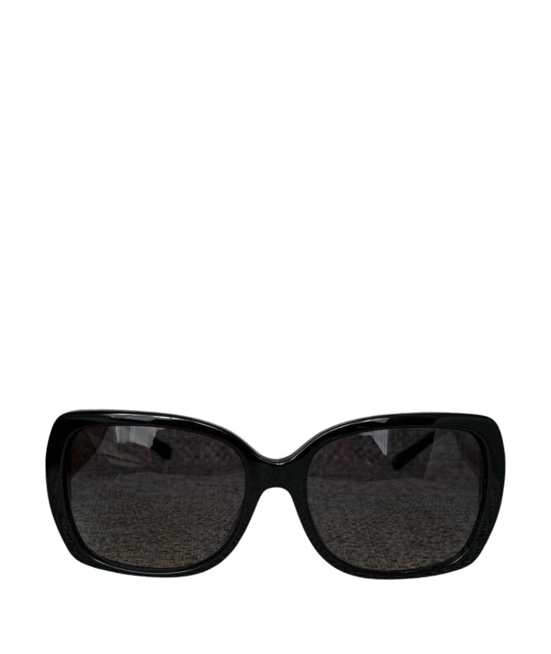 BURBERRY Черные пластиковые солнцезащитные очки, фото 1