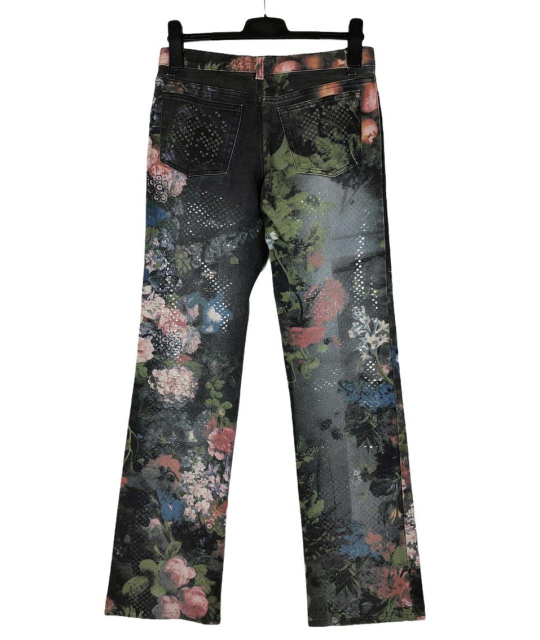 ROBERTO CAVALLI Мульти хлопко-эластановые прямые джинсы, фото 2