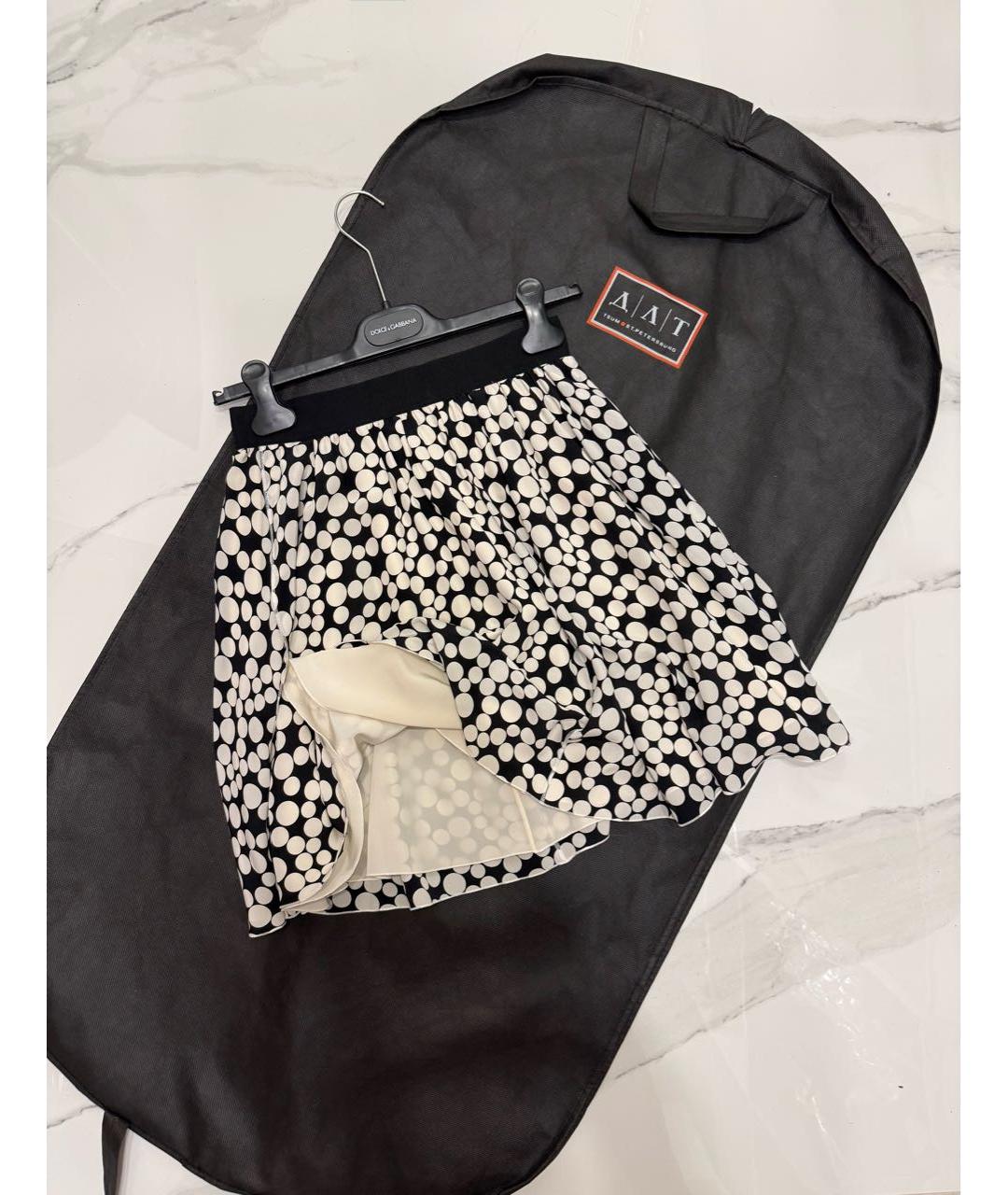 DOLCE&GABBANA Шелковая юбка мини, фото 4