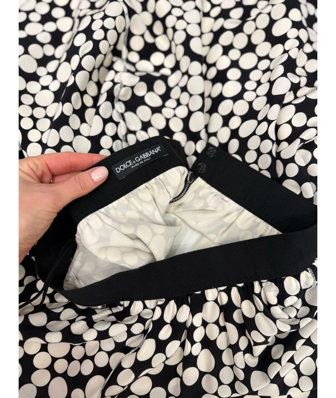 DOLCE&GABBANA Шелковая юбка мини, фото 2