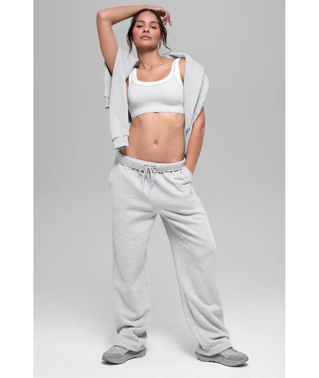 ALO YOGA Серые спортивные брюки и шорты, фото 6