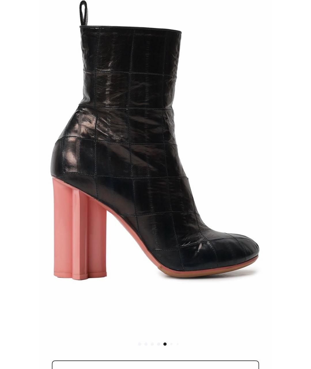 LOUIS VUITTON Темно-синие кожаные ботильоны, фото 7