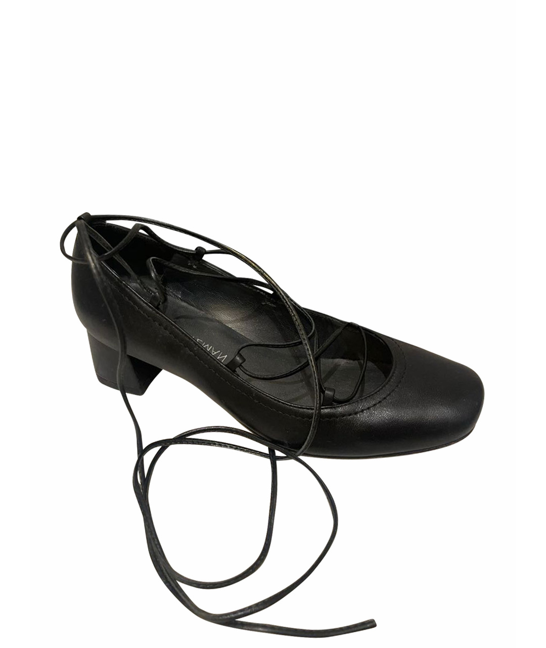 STUART WEITZMAN Черные кожаные туфли, фото 1