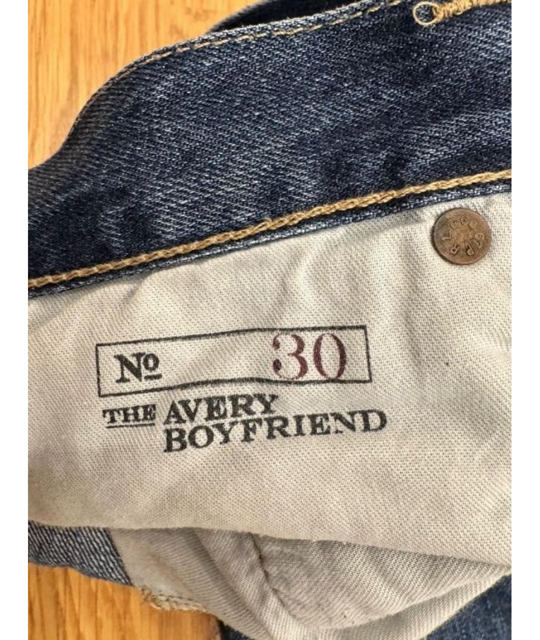 POLO RALPH LAUREN Темно-синие хлопковые прямые джинсы, фото 5