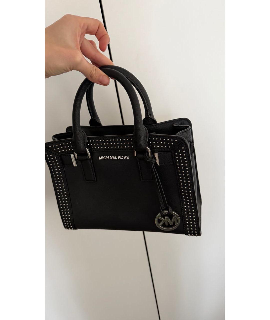 MICHAEL KORS Черная сумка тоут, фото 8