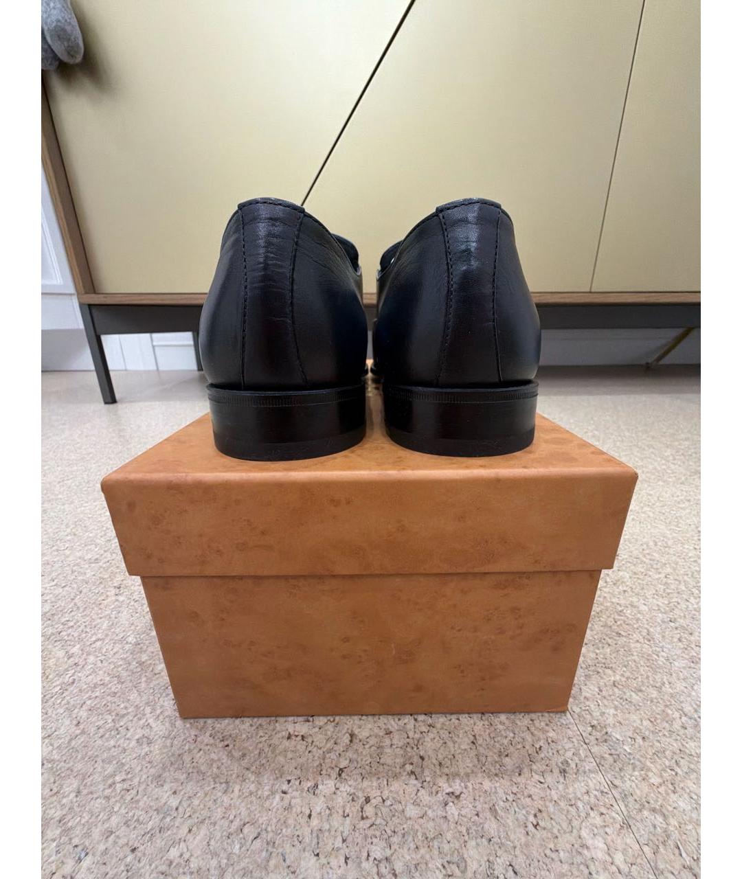 BARRETT Темно-синие кожаные лоферы, фото 3