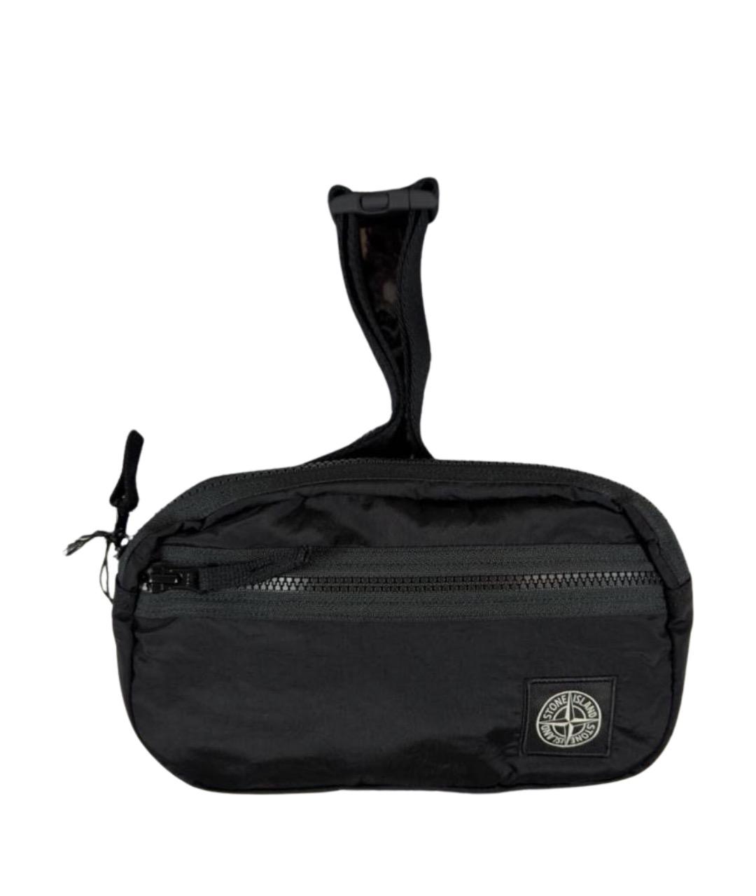 STONE ISLAND Черная барсетка, фото 7