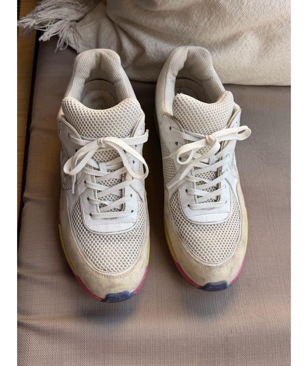 CHANEL Бежевые кроссовки, фото 3