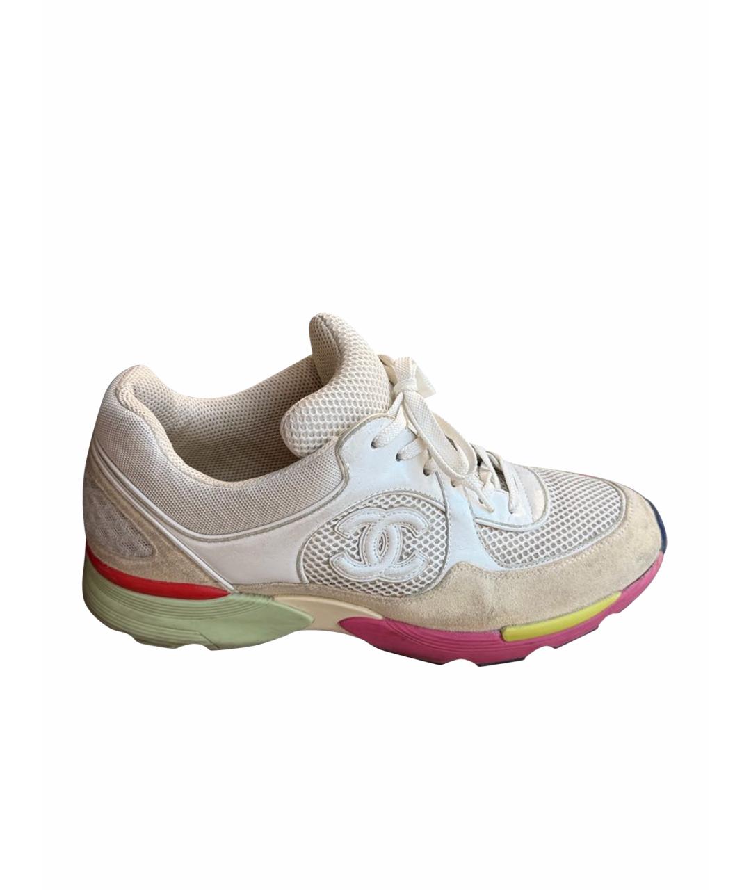 CHANEL Бежевые кроссовки, фото 1