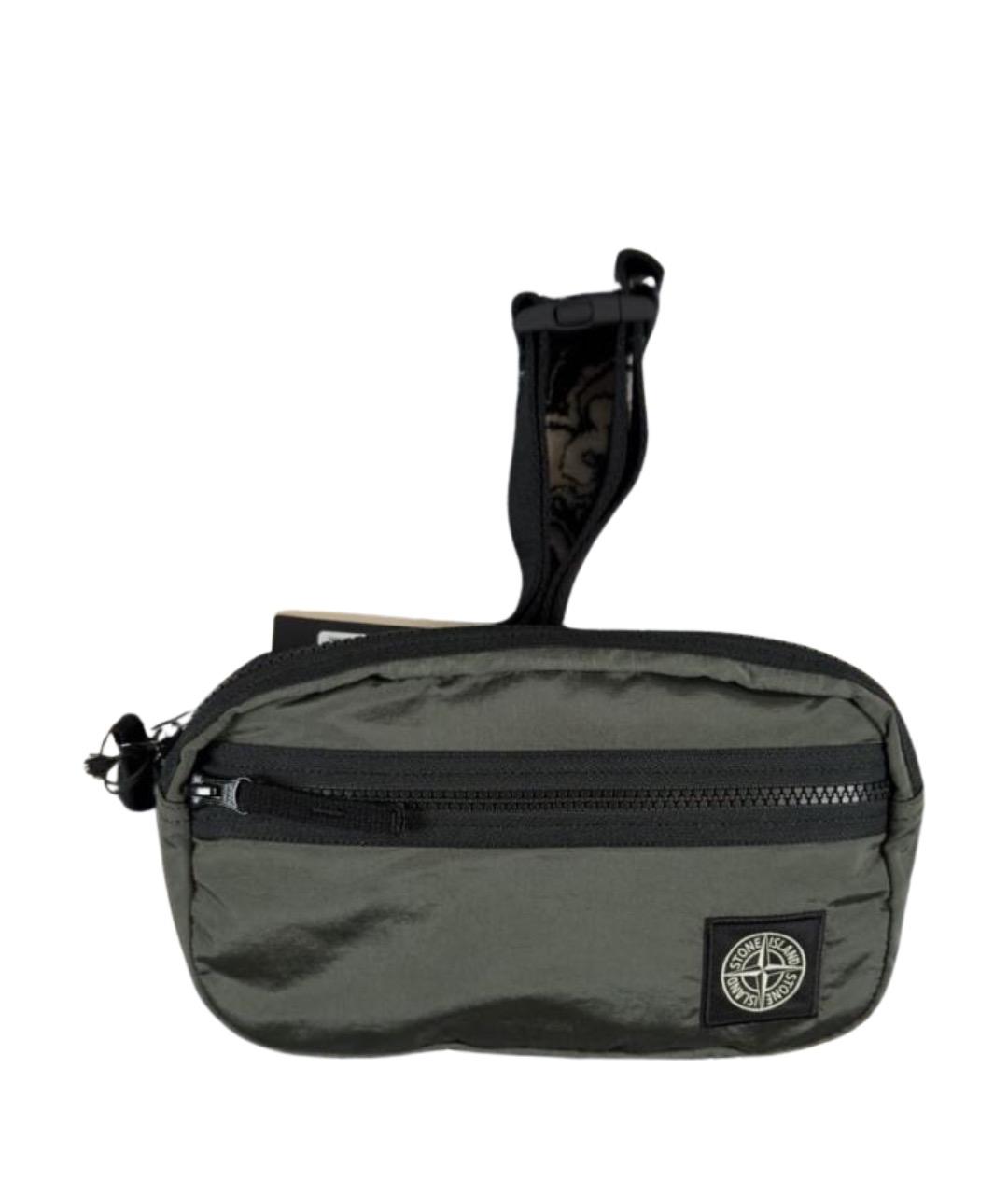 STONE ISLAND Зеленая барсетка, фото 7