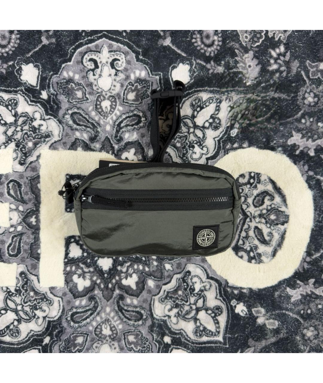 STONE ISLAND Зеленая барсетка, фото 2