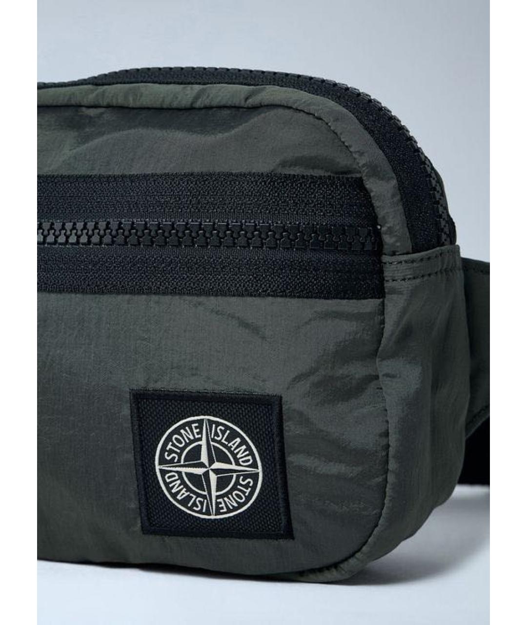 STONE ISLAND Зеленая барсетка, фото 6