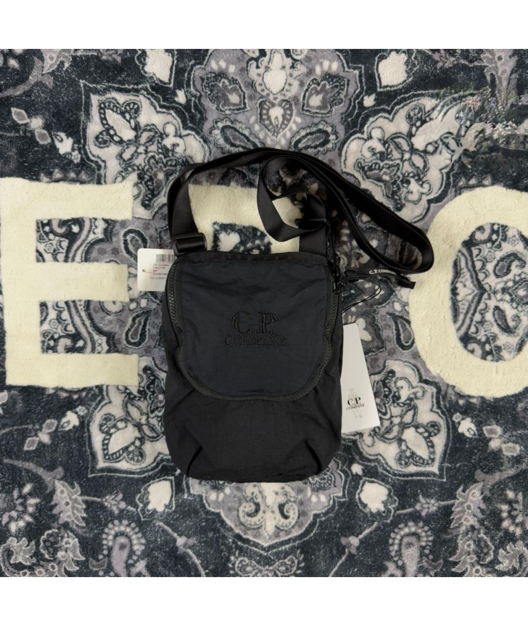 CP COMPANY Черная барсетка, фото 6