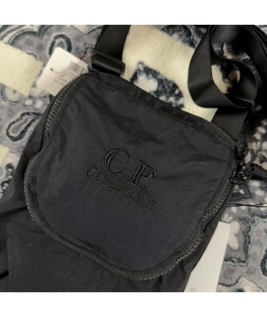 CP COMPANY Черная барсетка, фото 3