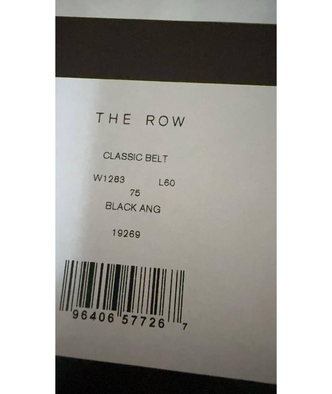 THE ROW Черный кожаный ремень, фото 3