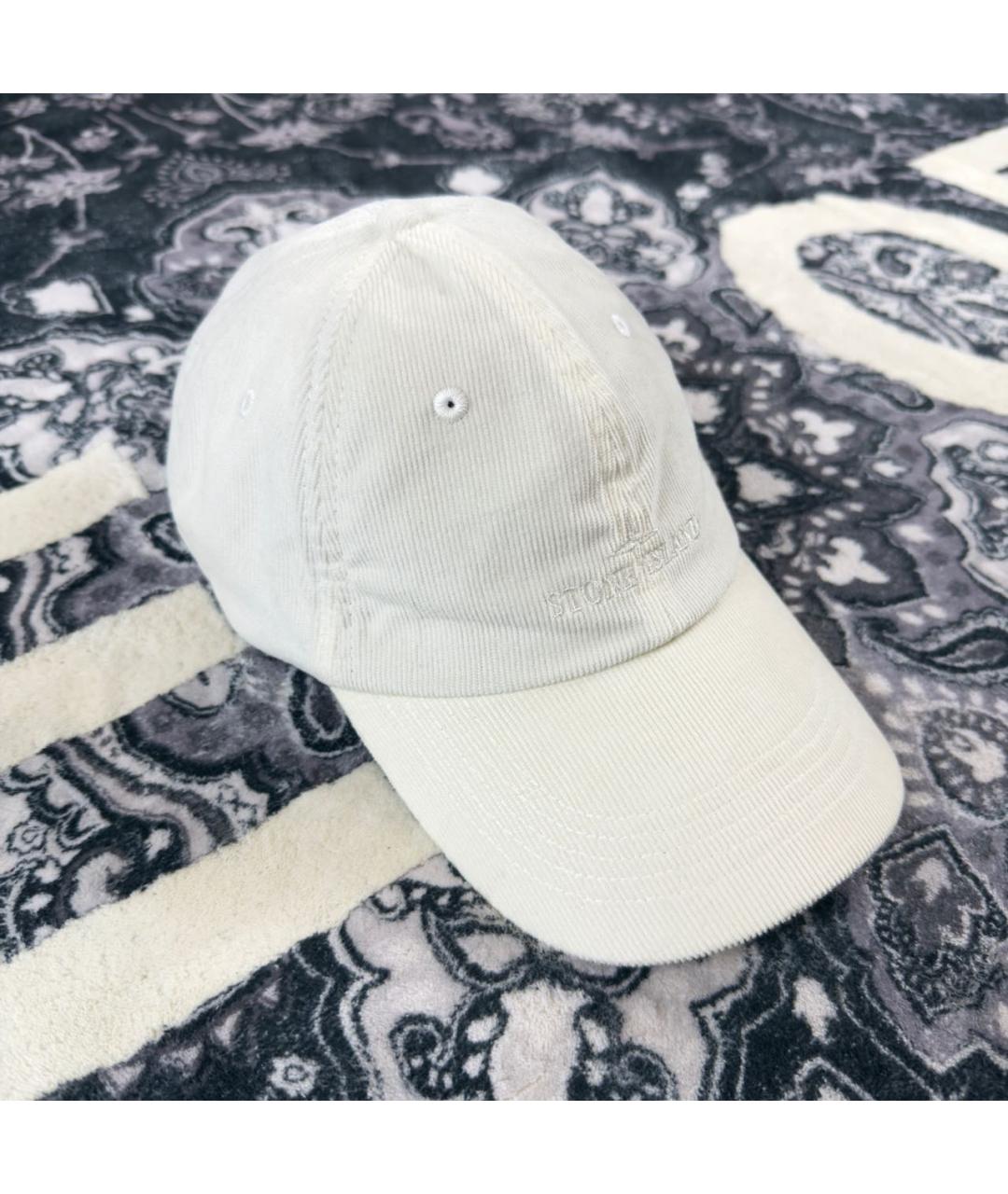 STONE ISLAND Белая кепка/бейсболка, фото 6