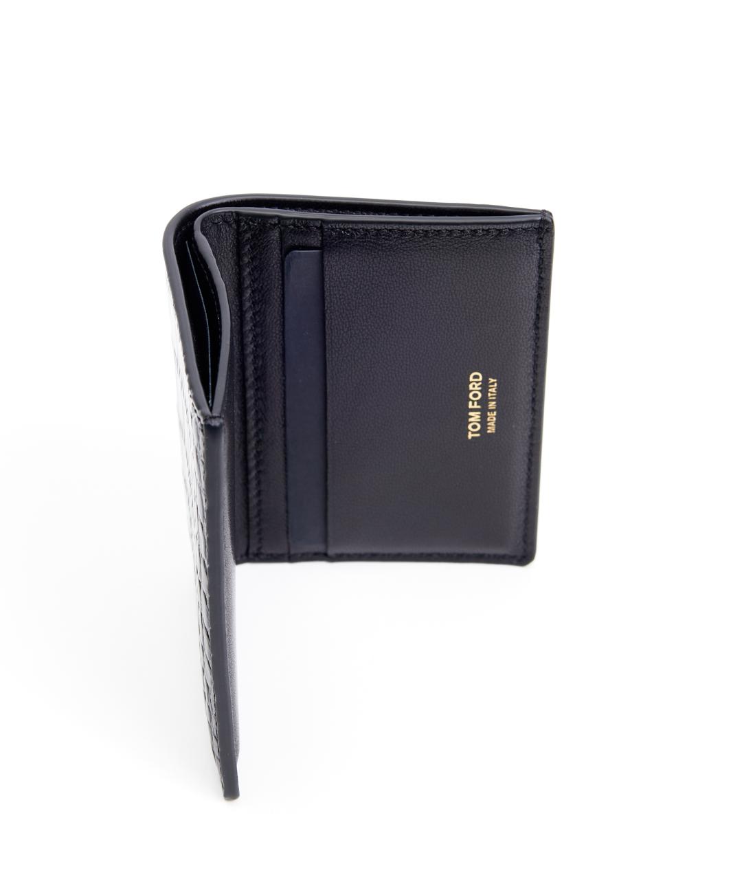 TOM FORD Черный кожаный кошелек, фото 4