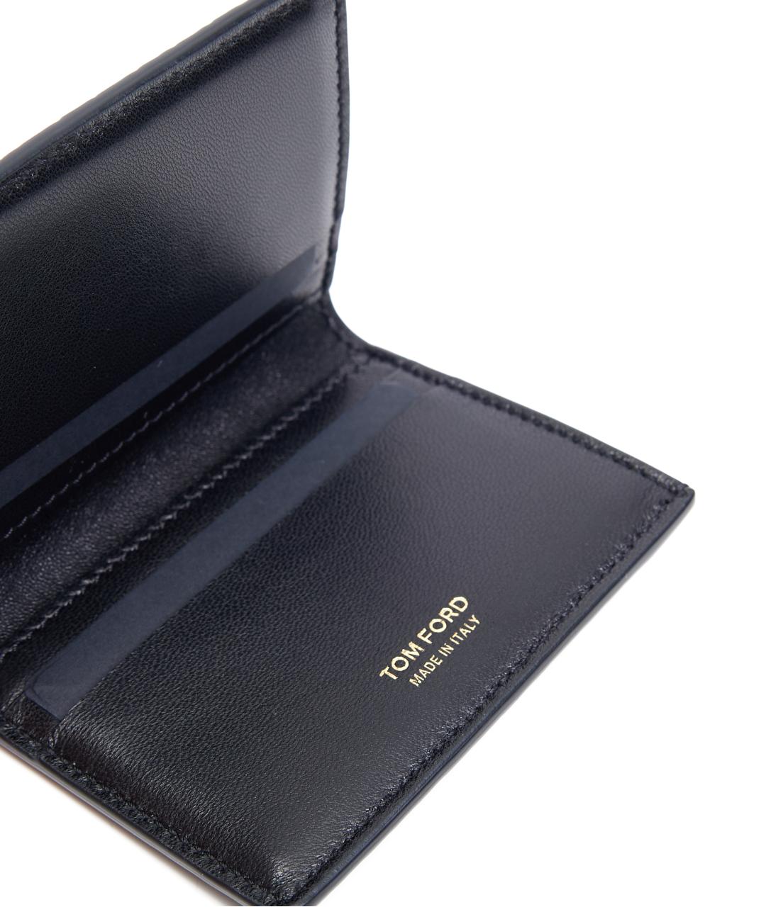 TOM FORD Черный кожаный кошелек, фото 3