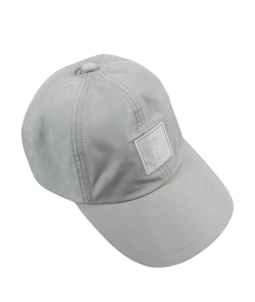STONE ISLAND Серая хлопковая кепка/бейсболка, фото 1