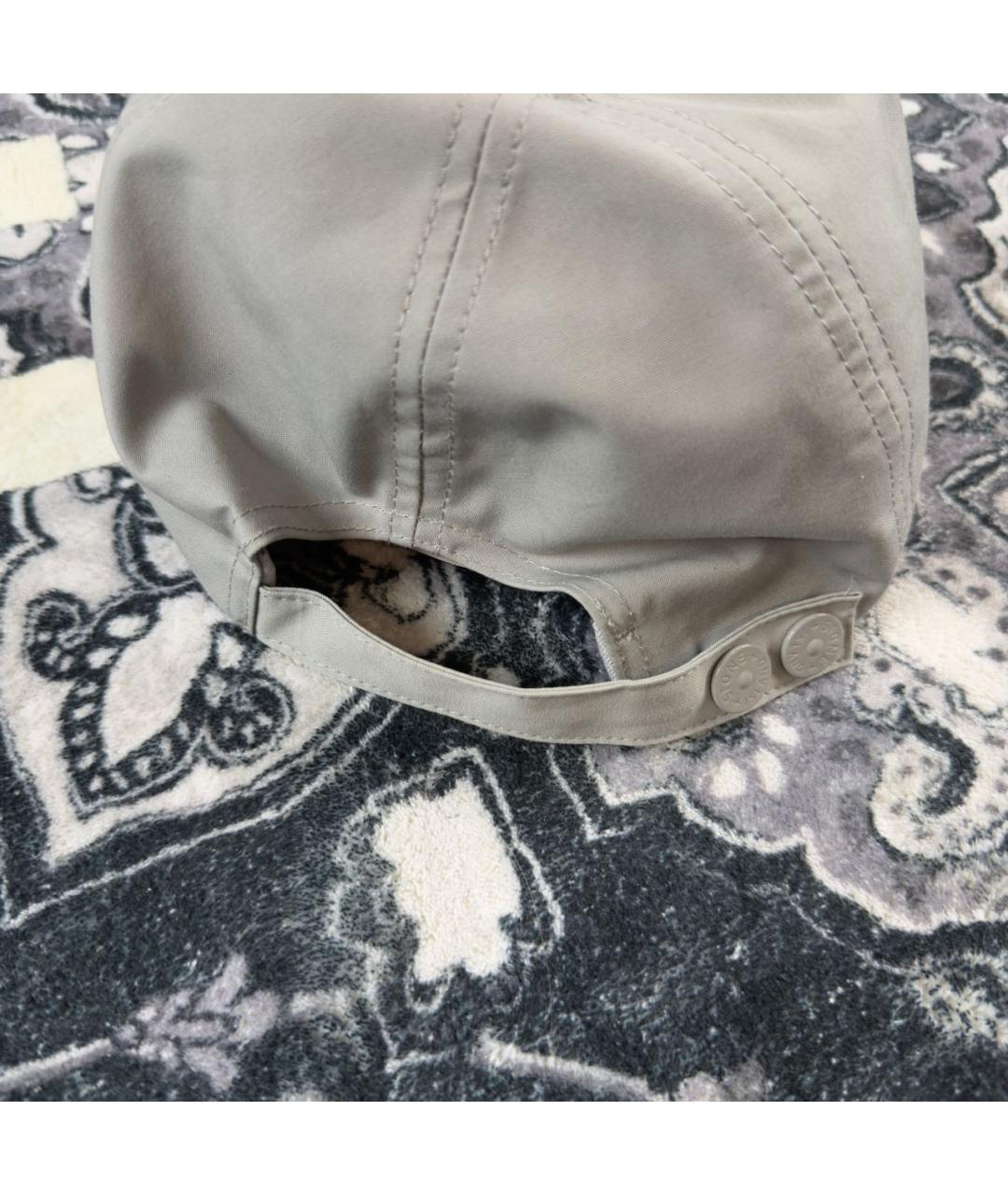 STONE ISLAND Серая хлопковая кепка/бейсболка, фото 3