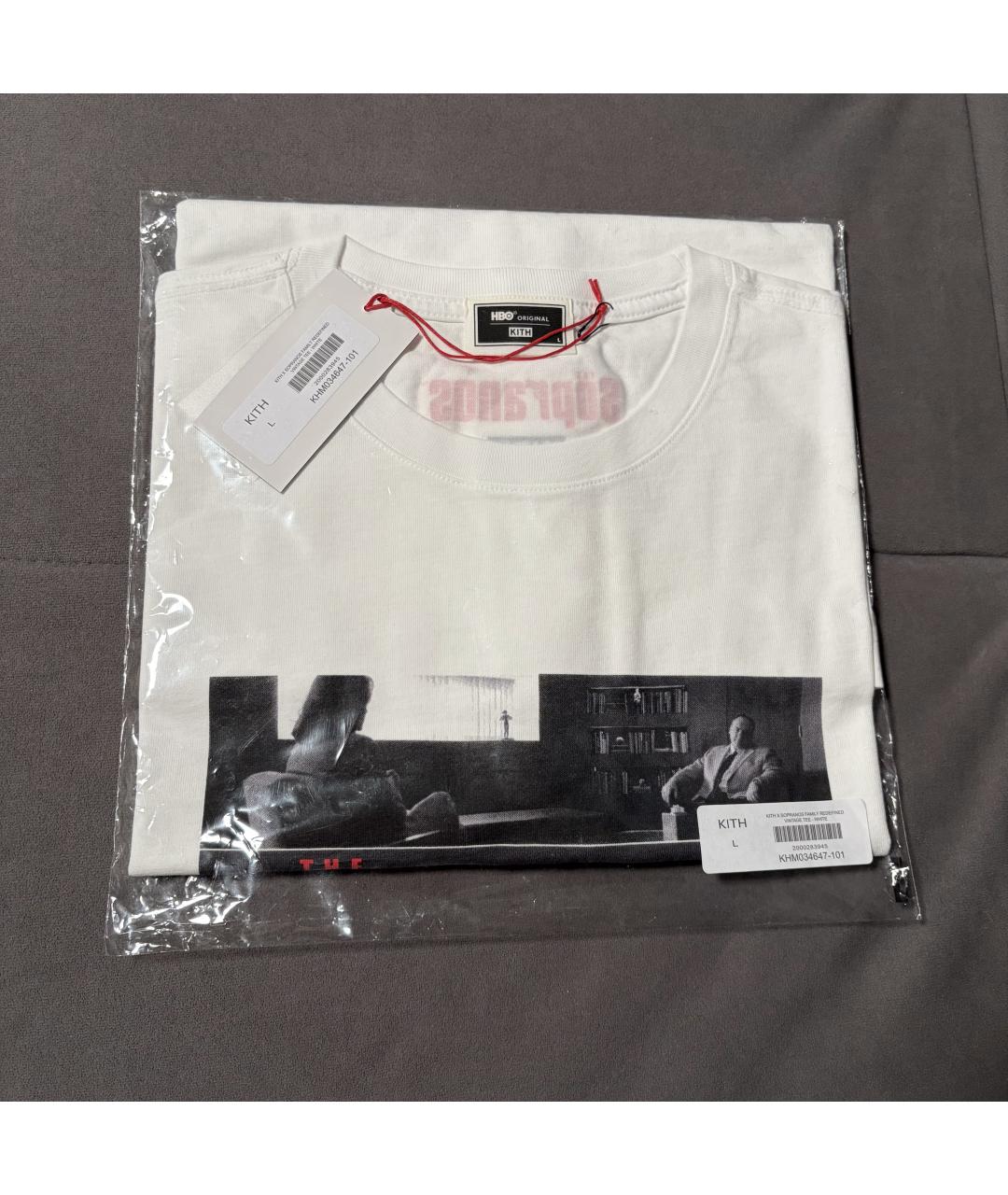 KITH Белая хлопковая футболка, фото 6
