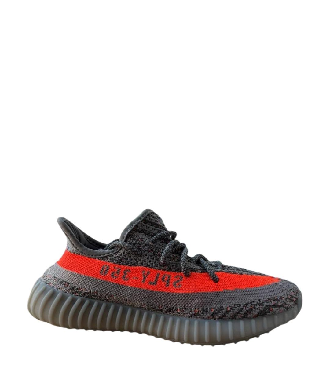 ADIDAS YEEZY Серые текстильные кроссовки, фото 1